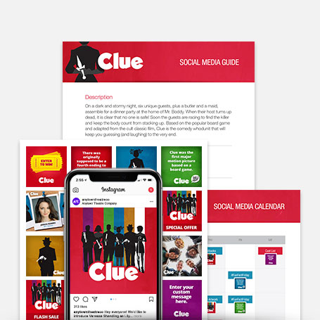 Clue: On Stage Promotion Kit & Social Media Guide